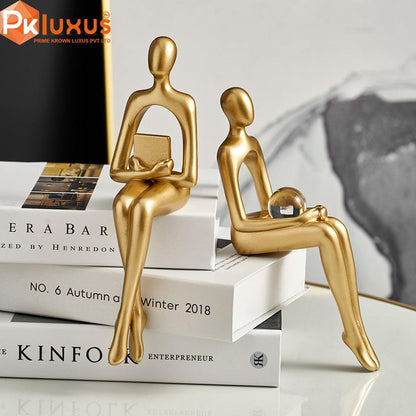 Set of 4 Gold Mannequin Style Statues | PK LUXUS™ - PK LUXUS