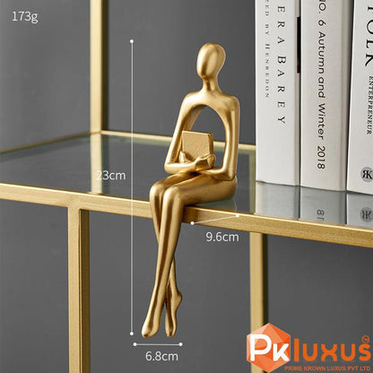 Set of 4 Gold Mannequin Style Statues | PK LUXUS™ - PK LUXUS