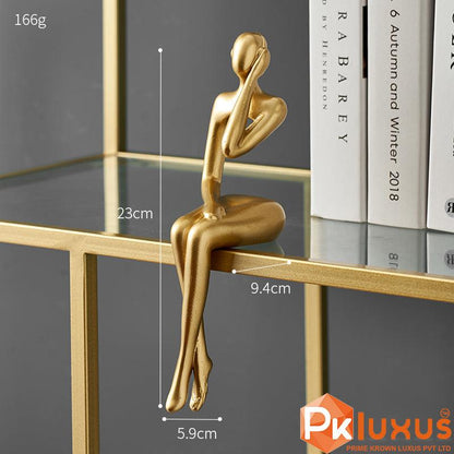 Set of 4 Gold Mannequin Style Statues | PK LUXUS™ - PK LUXUS