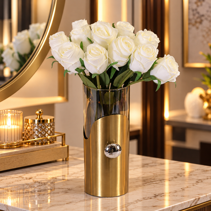 Artificial Rose Bouquet – 12 Stems, 3 Colours Available By PK LUXUS™