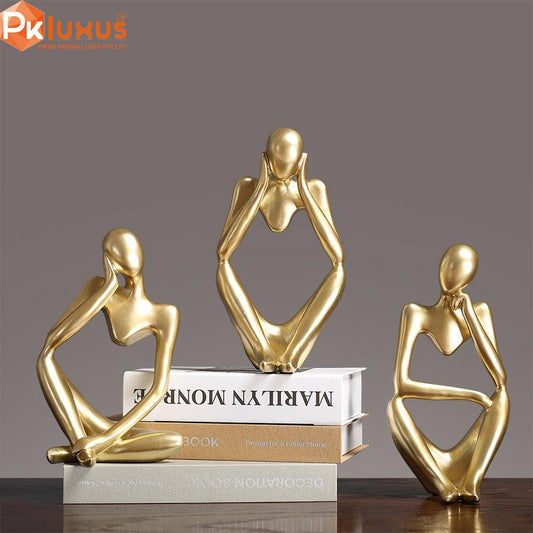 Set of 3 Thinking Mannequin Statues | Shelf Decoration | PK LUXUS™ - PK LUXUS