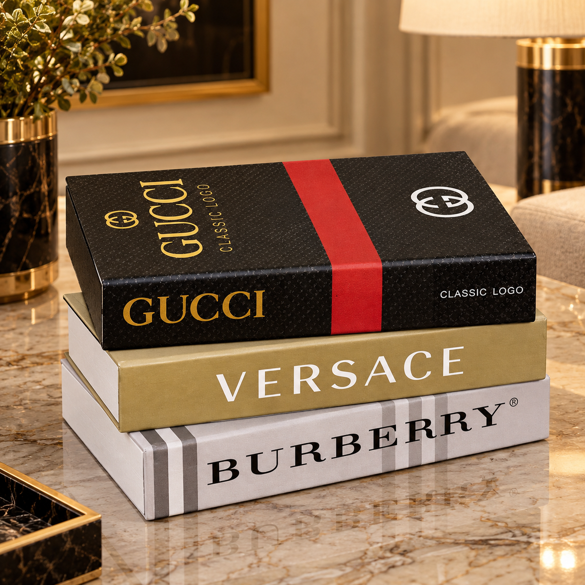 Set of 3 Decorative Books Container | PK LUXUS™