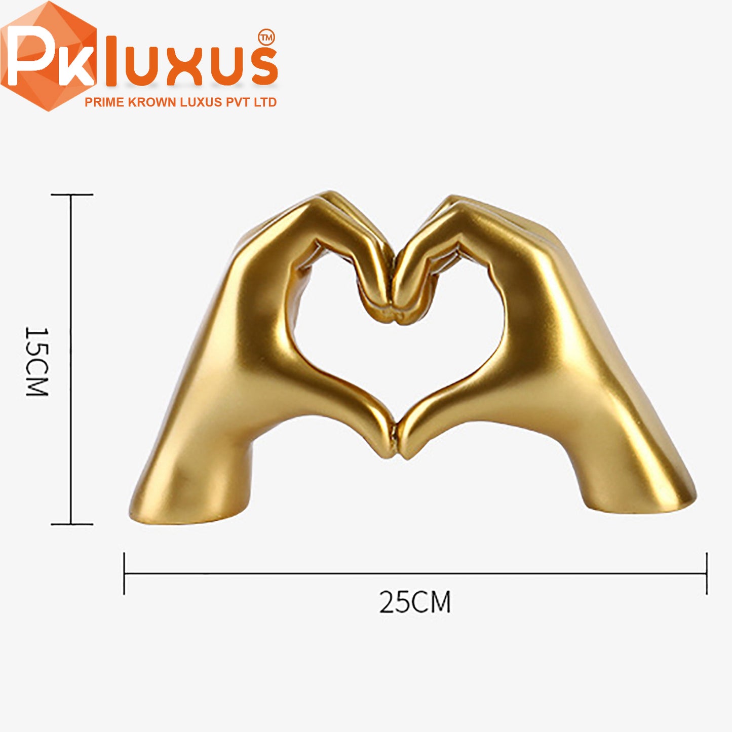 Luxury Gold Love Hands Statues | PK LUXUS™ - PK LUXUS