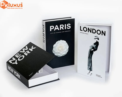 Set of 3 Decorative Fashion Books By PK LUXUS™ - PK LUXUS