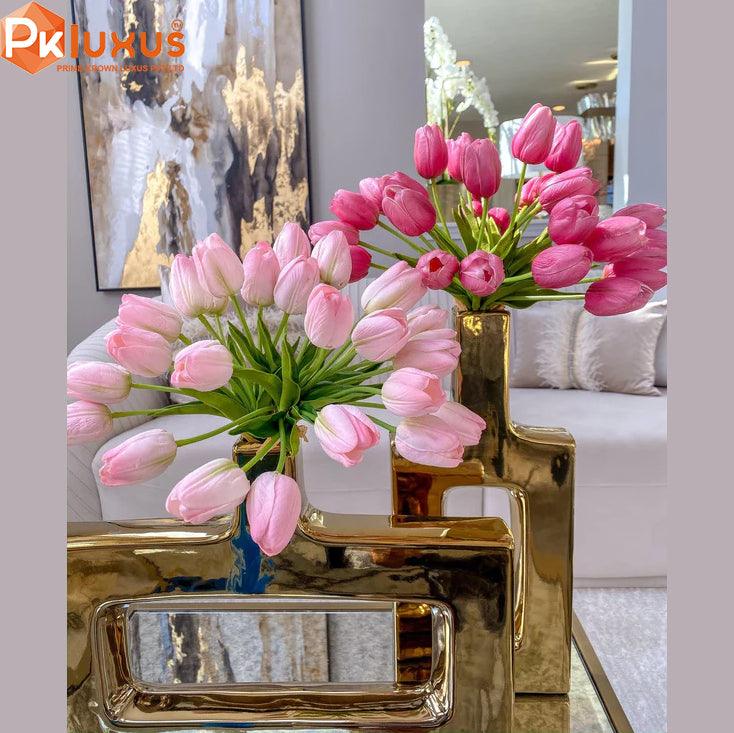 High Quality Pink Tulip Flowers For Vase and Home Decoration By PK LUXUS™ - PK LUXUS