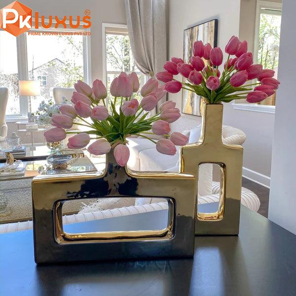 High Quality Pink Tulip Flowers For Vase and Home Decoration By PK LUXUS™ - PK LUXUS