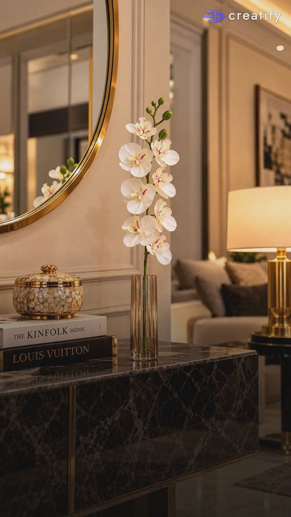 Real Touch Orchid Flowers For Vase and Jars By PK LUXUS™