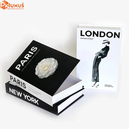 Set of 3 Decorative Fashion Books By PK LUXUS™ - PK LUXUS